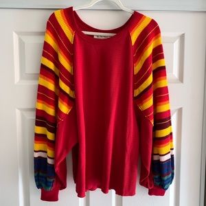 Free People Rainbow Dreams thermal sweater
